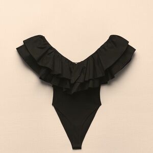 Bodysuit top - black